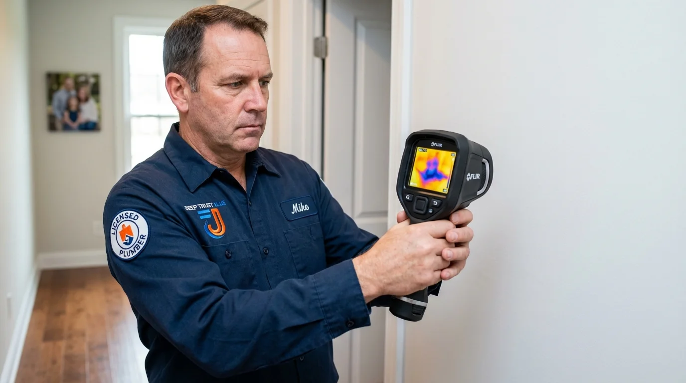 Thermal imaging leak detection by Johns Plumbing LLC in La Jolla